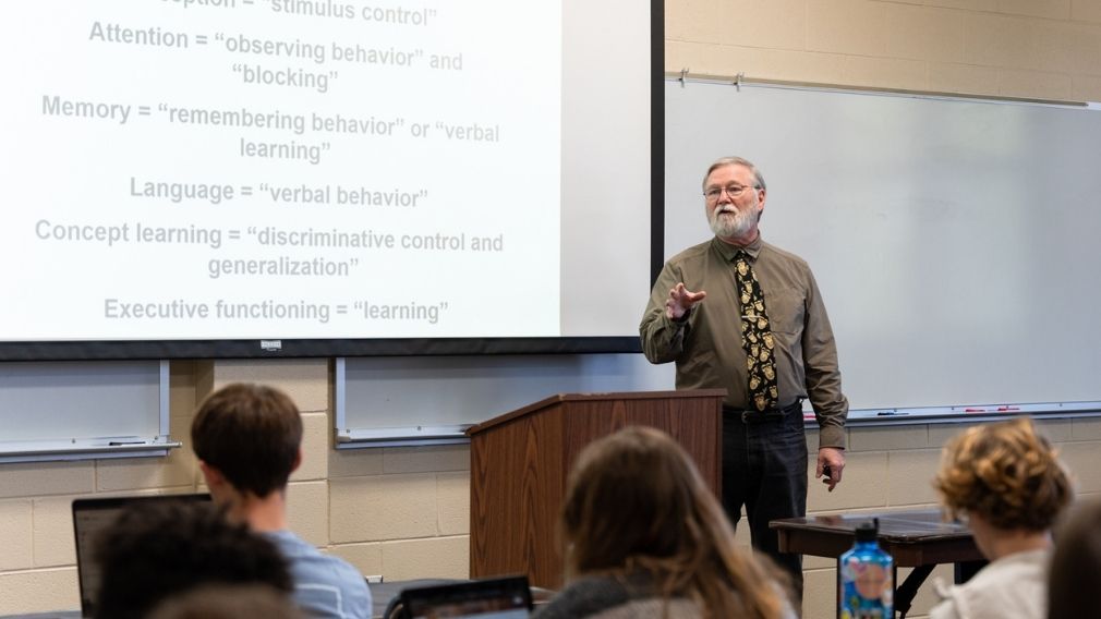 Dr. Washburn teaching at Covenant